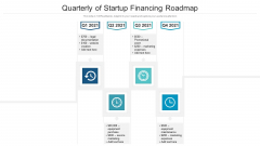 Quarterly Of Startup Financing Roadmap Icons