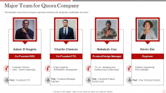 Quora Investor Funding Major Team For Quora Company Designs PDF Quora Investor Funding Major Team For Quora Company Designs PDF