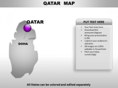 Qatar Country PowerPoint Maps Qatar Country PowerPoint Maps