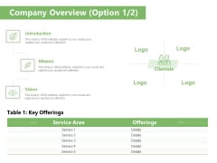 Raising Funds Company Company Overview Option Ppt Infographics Grid PDF