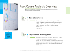 Rapid Innovation In HR Technology Space Root Cause Analysis Overview Ppt Icon Slides PDF