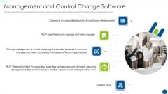 Rational Unified Process Model Management And Control Change Software Ppt Slides Structure PDF