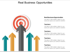 Real Business Opportunities Ppt PowerPoint Presentation Show Design Ideas Cpb
