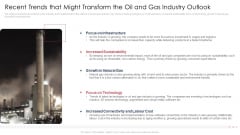 Recent Trends That Might Transform The Oil And Gas Industry Outlook Slides PDF