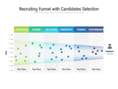 Recruiting Funnel With Candidates Selection Ppt PowerPoint Presentation Icon Infographic Template PDF