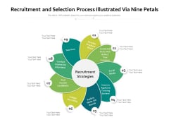Recruitment And Selection Process Illustrated Via Nine Petals Ppt PowerPoint Presentation Ideas Skills PDF Recruitment And Selection Process Illustrated Via Nine Petals Ppt PowerPoint Presentation Ideas Skills PDF