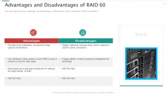 Redundant Array Of Independent Disks Storage IT Advantages And Disadvantages Of RAID 60 Portrait PDF