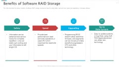 Redundant Array Of Independent Disks Storage IT Benefits Of Software RAID Storage Themes PDF