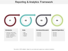 Reporting And Analytics Framework Ppt PowerPoint Presentation Inspiration Graphics Example