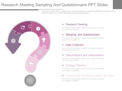 Research Meeting Sampling And Questionnaire Ppt Slides Research Meeting Sampling And Questionnaire Ppt Slides