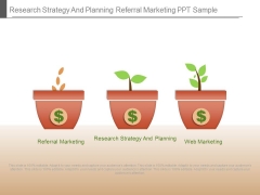 Research Strategy And Planning Referral Marketing Ppt Sample Research Strategy And Planning Referral Marketing Ppt Sample