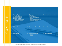 Retail Cross Selling Techniques Content Elements PDF Retail Cross Selling Techniques Content Elements PDF