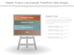 Retailer Product Lists Example Powerpoint Slide Designs Retailer Product Lists Example Powerpoint Slide Designs