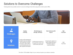 Revenue Cycle Management Deal Solutions To Overcome Challenges Ppt Gallery Template PDF