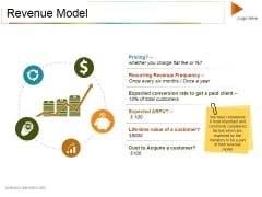 Revenue Model Ppt PowerPoint Presentation Outline Example Revenue Model Ppt PowerPoint Presentation Outline Example