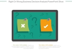 Right Or Wrong Business Decision Analysis Powerpoint Show Right Or Wrong Business Decision Analysis Powerpoint Show