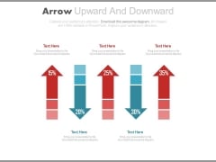 Rise And Fall Arrows For Profit Values Powerpoint Slides