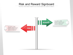 Risk And Reward Signboard Ppt PowerPoint Presentation Slides Ideas PDF