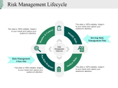 Risk Management Lifecycle Ppt PowerPoint Presentation Designs Download