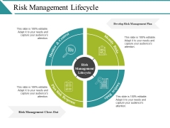 Risk Management Lifecycle Ppt PowerPoint Presentation Summary Mockup