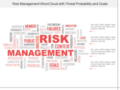 Risk Management Word Cloud With Threat Probability And Goals Ppt PowerPoint Presentation Portfolio Outfit Risk Management Word Cloud With Threat Probability And Goals Ppt PowerPoint Presentation Portfolio Outfit