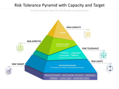Risk Tolerance Pyramid With Capacity And Target Ppt PowerPoint Presentation Slides Background PDF