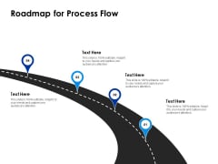 Roadmap For Process Flow Four Location Ppt PowerPoint Presentation Professional Portrait