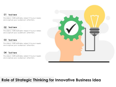 Role Of Strategic Thinking For Innovative Business Idea Ppt PowerPoint Presentation Inspiration Background Images PDF Role Of Strategic Thinking For Innovative Business Idea Ppt PowerPoint Presentation Inspiration Background Images PDF