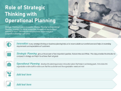 Role Of Strategic Thinking With Operational Planning Ppt PowerPoint Presentation Styles Graphics Design PDF Role Of Strategic Thinking With Operational Planning Ppt PowerPoint Presentation Styles Graphics Design PDF