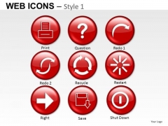 Recycle Web Icons PowerPoint Slides And Ppt Diagram Templates