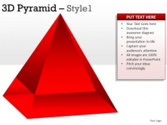 Red 3d Pyramid 1 PowerPoint Slides And Ppt Diagram Templates