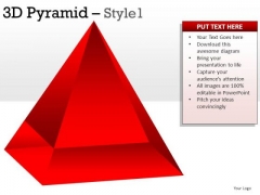 Red 3d Pyramid 1 PowerPoint Slides And Ppt Diagram Templates Red 3d Pyramid 1 PowerPoint Slides And Ppt Diagram Templates