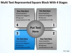 Represented Square Block With 4 Stages Ppt Marketing Business Plan Outline PowerPoint Slides Represented Square Block With 4 Stages Ppt Marketing Business Plan Outline PowerPoint Slides