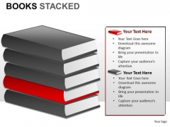 Research Books Stacked PowerPoint Slides And Ppt Diagram Templates