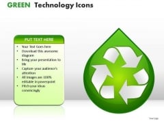Resource Green Technology Icons PowerPoint Slides And Ppt Diagram Templates