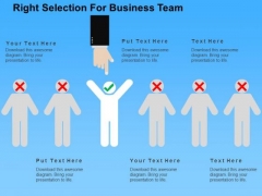 Right Selection For Business Team PowerPoint Template Right Selection For Business Team PowerPoint Template