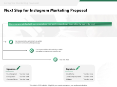 SMM Next Step For Instagram Marketing Proposal Ppt Inspiration Deck PDF