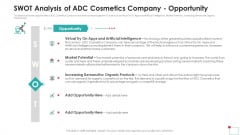 SWOT Analysis Of ADC Cosmetics Company Opportunity Mockup PDF SWOT Analysis Of ADC Cosmetics Company Opportunity Mockup PDF