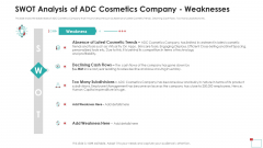 SWOT Analysis Of ADC Cosmetics Company Weaknesses Brochure PDF SWOT Analysis Of ADC Cosmetics Company Weaknesses Brochure PDF