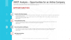 SWOT Analysis Opportunities For An Airline Company Elements PDF SWOT Analysis Opportunities For An Airline Company Elements PDF