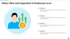 Salary Hike And Appraisal Of Employee Icon Background PDF Salary Hike And Appraisal Of Employee Icon Background PDF
