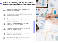 Sales Campaign Recap Brand Marketing Recap Proposal Results And Flashback Of Last Event Information PDF Sales Campaign Recap Brand Marketing Recap Proposal Results And Flashback Of Last Event Information PDF