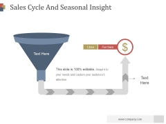 Sales Cycle And Seasonal Insight Ppt PowerPoint Presentation Deck Sales Cycle And Seasonal Insight Ppt PowerPoint Presentation Deck