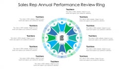 Sales Rep Annual Performance Review Ring Ppt Gallery Background Images PDF