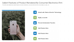Salient Features Of Product Rendered By Consumer Electronics Firm Topics PDF Salient Features Of Product Rendered By Consumer Electronics Firm Topics PDF