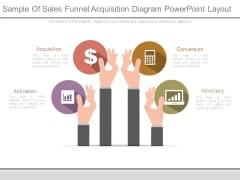 Sample Of Sales Funnel Acquisition Diagram Powerpoint Layout