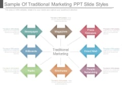 Sample Of Traditional Marketing Ppt Slide Styles Sample Of Traditional Marketing Ppt Slide Styles