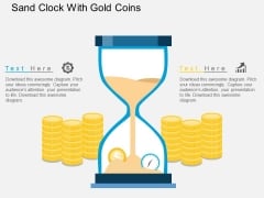 Sand Clock With Gold Coins Powerpoint Template Sand Clock With Gold Coins Powerpoint Template
