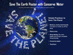 Save The Earth Poster With Conserve Water Ppt PowerPoint Presentation Styles Layouts PDF Save The Earth Poster With Conserve Water Ppt PowerPoint Presentation Styles Layouts PDF