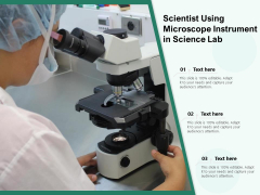 Scientist Using Microscope Instrument In Science Lab Ppt PowerPoint Presentation Gallery Vector PDF Scientist Using Microscope Instrument In Science Lab Ppt PowerPoint Presentation Gallery Vector PDF